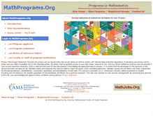 Tablet Screenshot of mathprograms.org